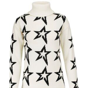Perfect Moment Wool Star Turtleneck Sweater